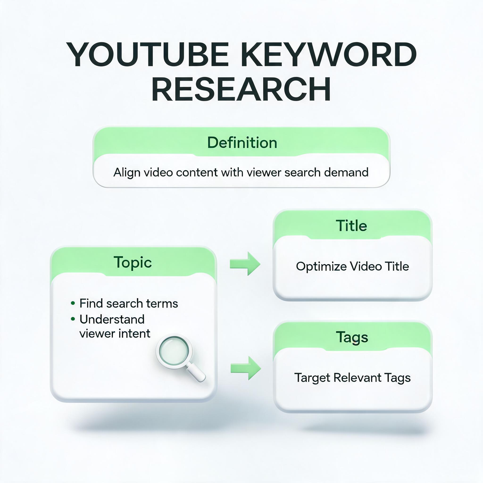 YouTube Keyword Research Guide concept illustration