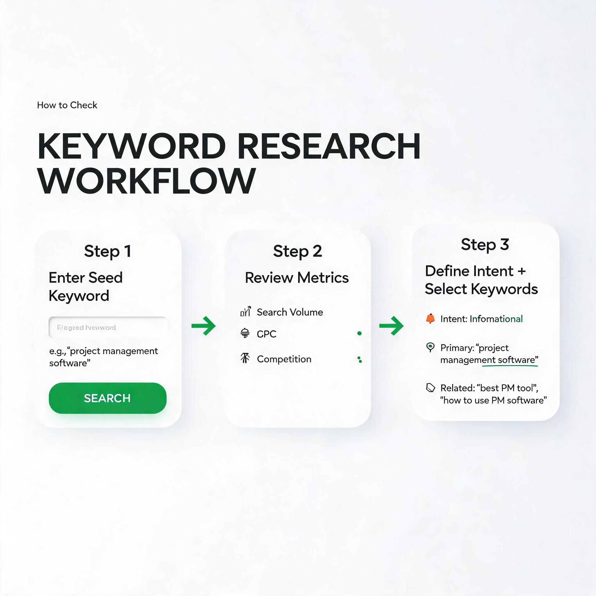 What Is Keyword Research? checking workflow