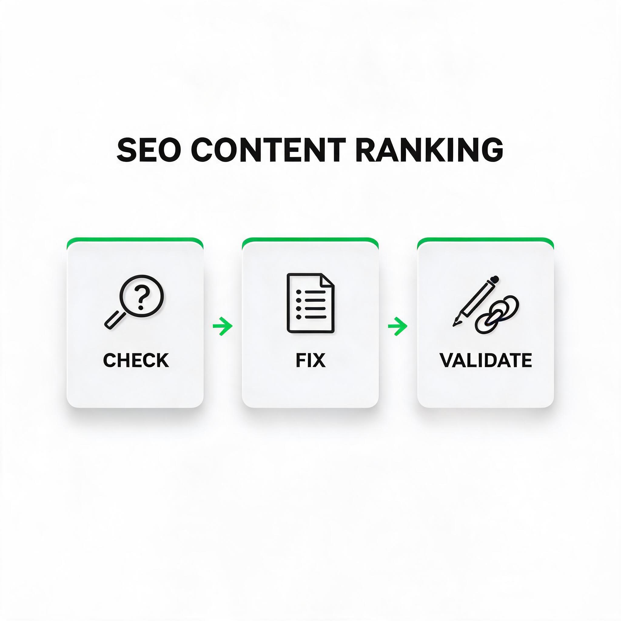How to Write SEO Content That Ranks checking workflow