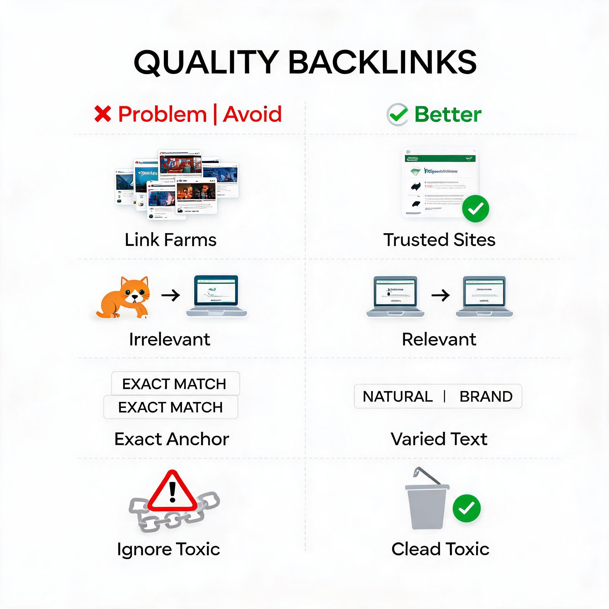What Makes a Quality Backlink? common mistake illustration