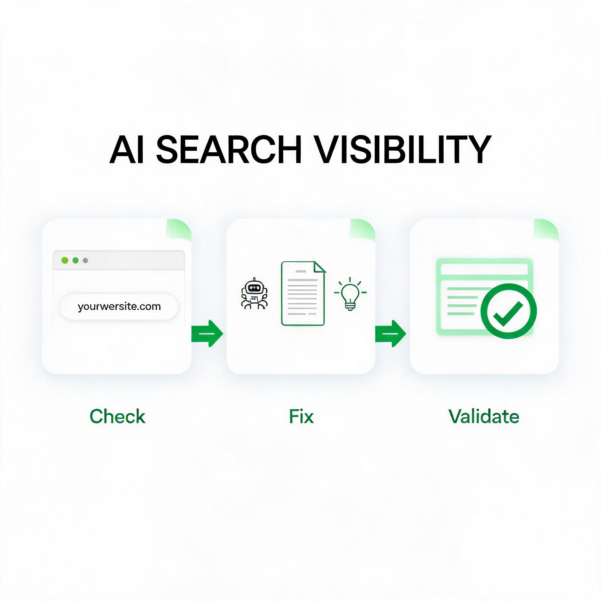 What Is AI Search Visibility? checking workflow