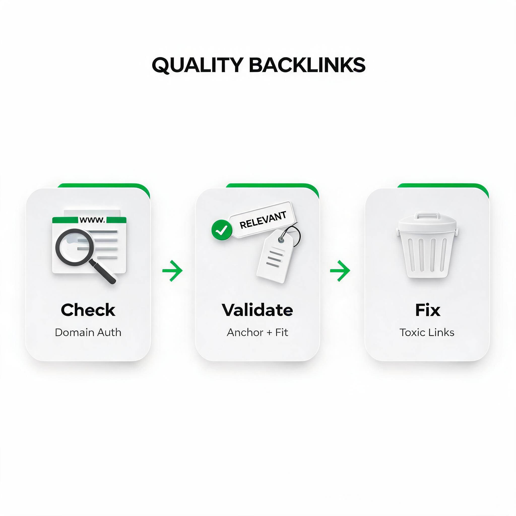 What Makes a Quality Backlink? checking workflow