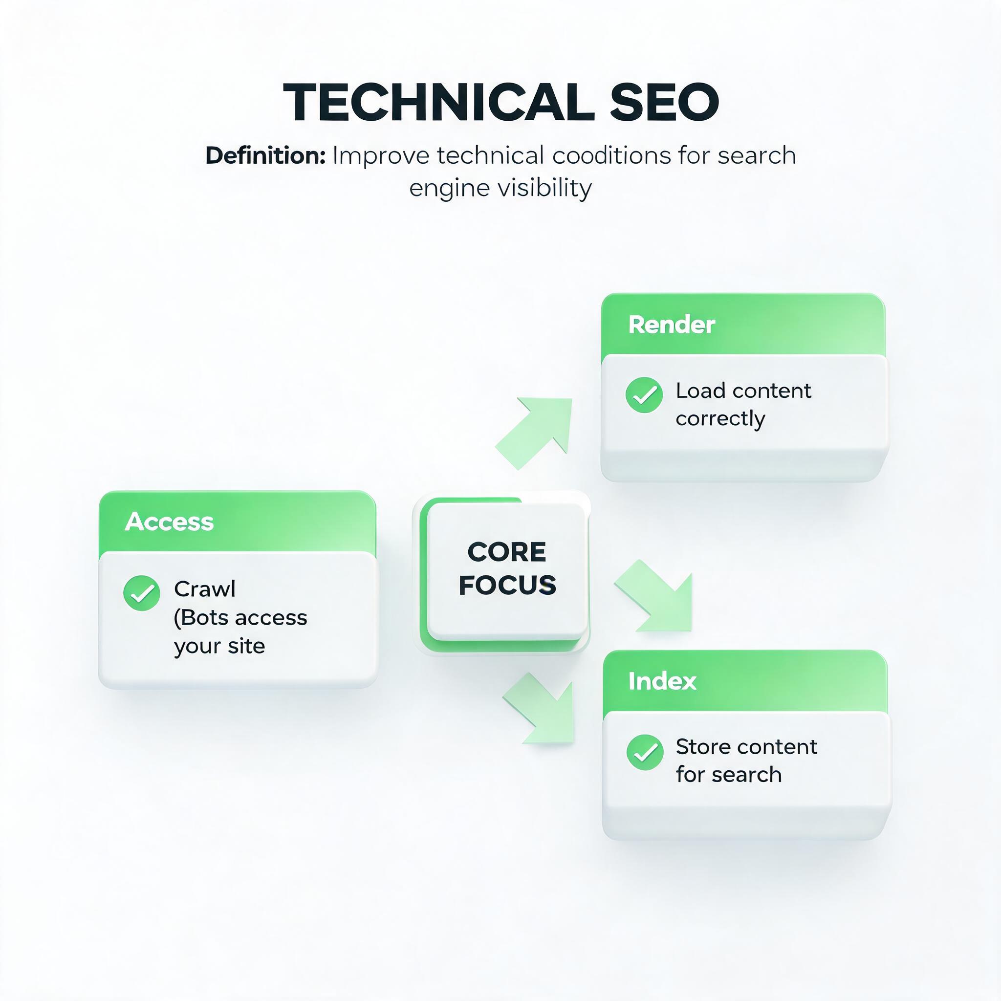 Technical SEO Basics concept illustration
