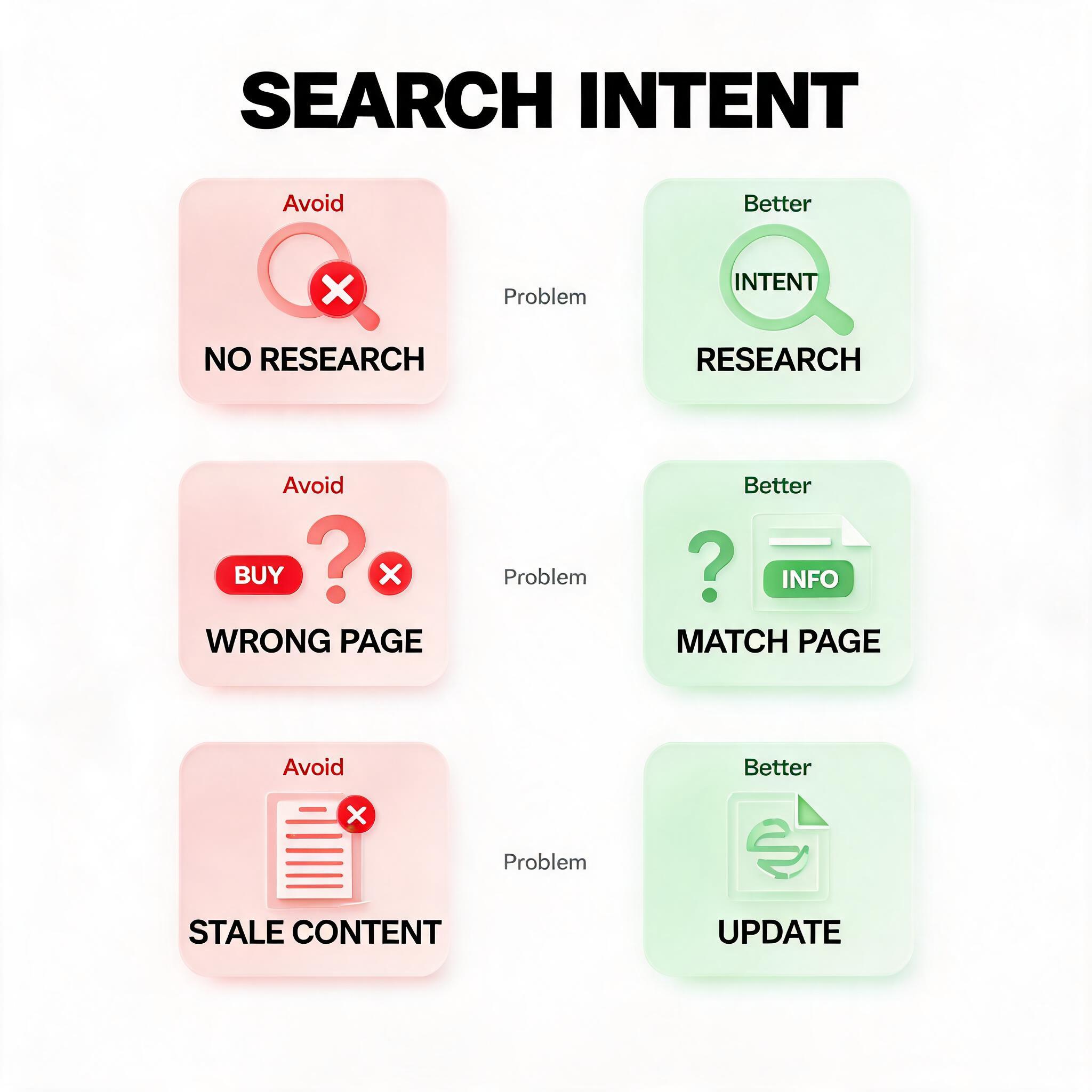 What Is Search Intent? A Complete Guide common mistake illustration