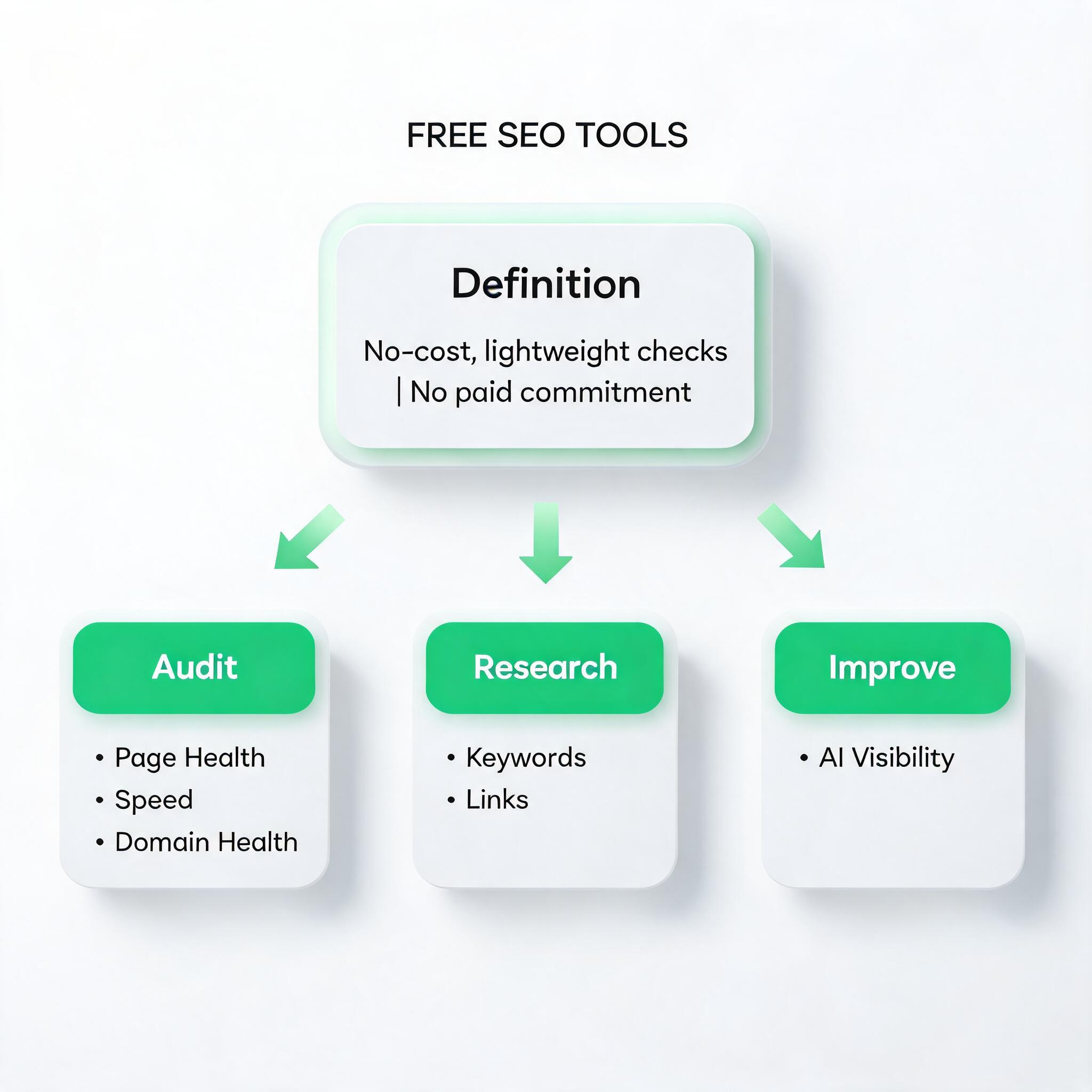 Free SEO Tools for Beginners concept illustration