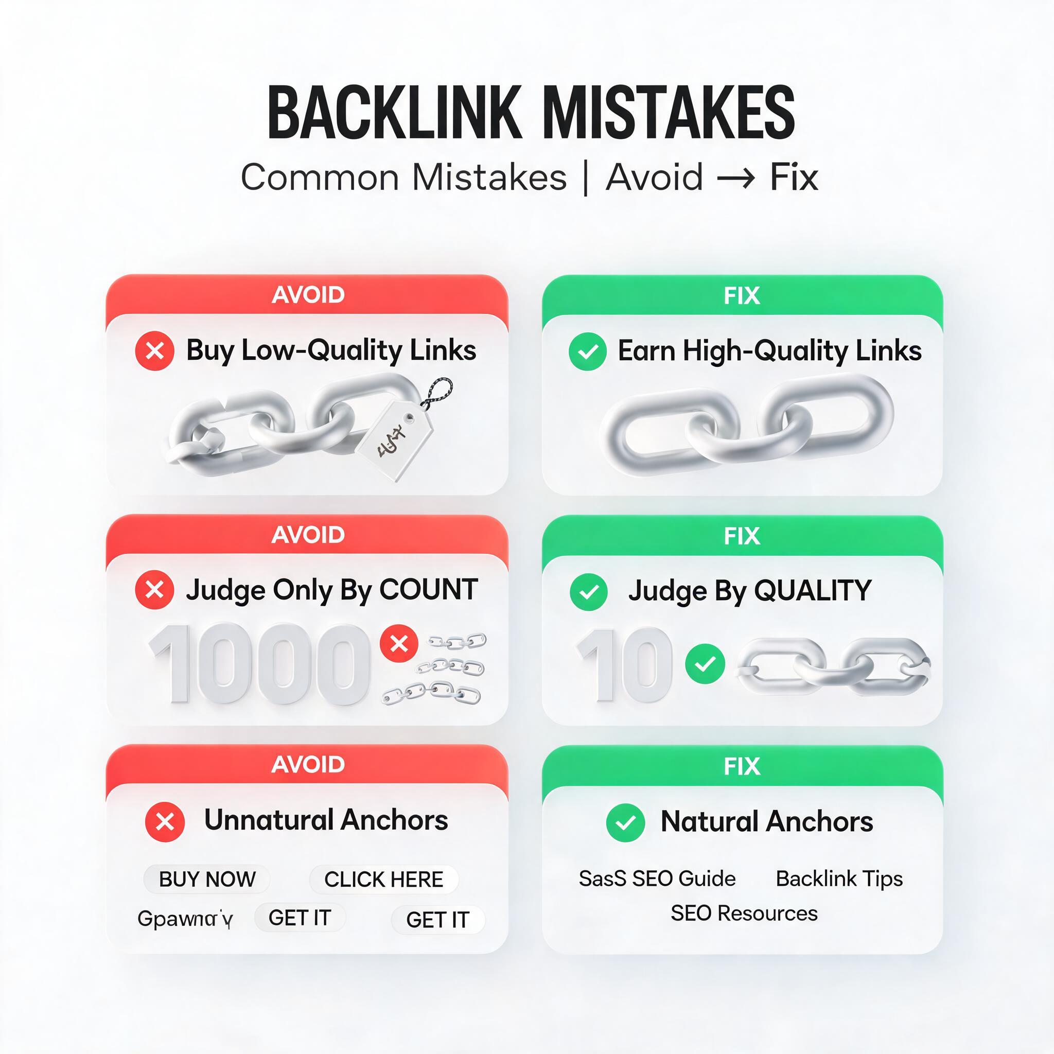 What Are Backlinks? common mistake illustration